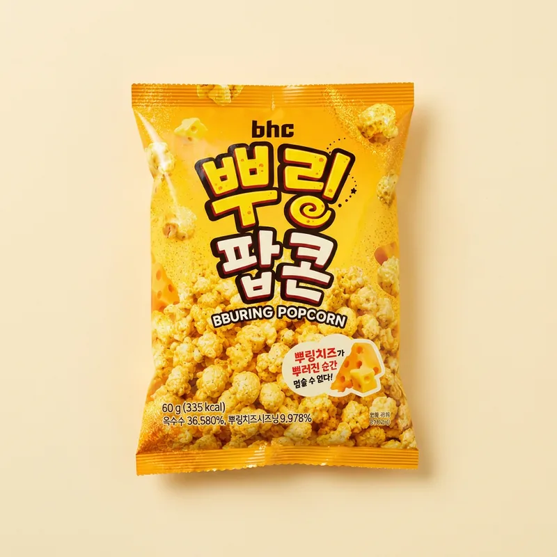 Bhc 뿌링팝콘, 60g, 12개