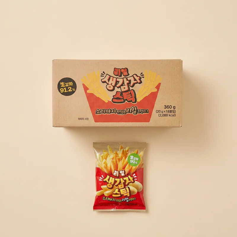 오즈랜드 리얼 생감자스틱, 20g, 18봉, 1박스