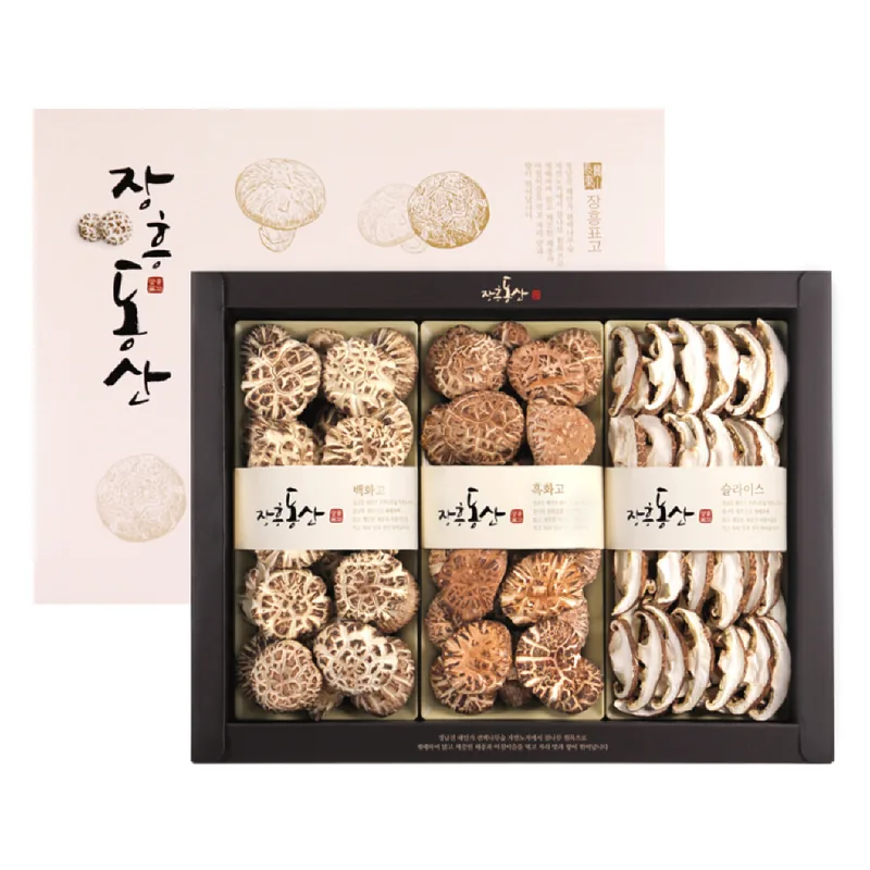 장흥 표고버섯 선물세트, 백화고 혼합세트, 1박스
