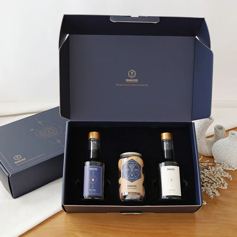나인아워즈 스페셜티 콜드브루 더치커피 원액 & 수제쿠키 답례품 선물세트, 250ml, 2개입, 1박스