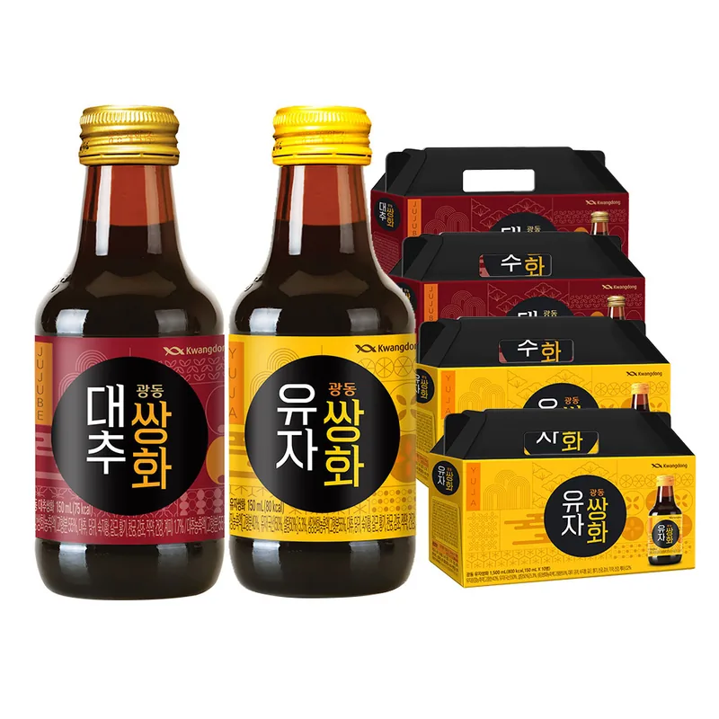 광동 대추쌍화, 150ml, 20병 + 유자쌍화, 150ml, 20병