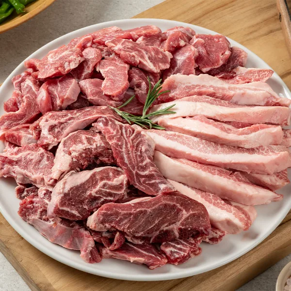 뒷고기모듬 특수부위 한판 구이세트, 500g, 3팩