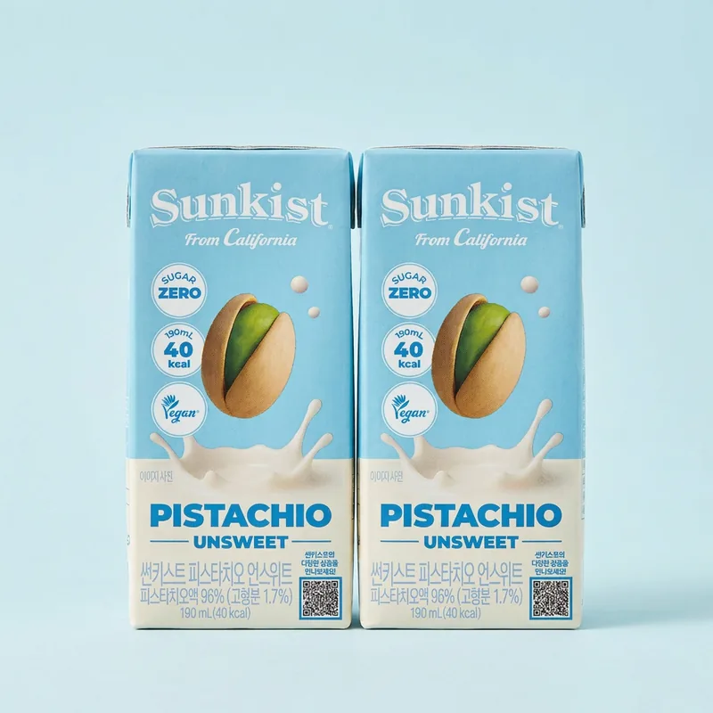 광동 썬키스트 피스타치오 언스위트, 190ml, 24개