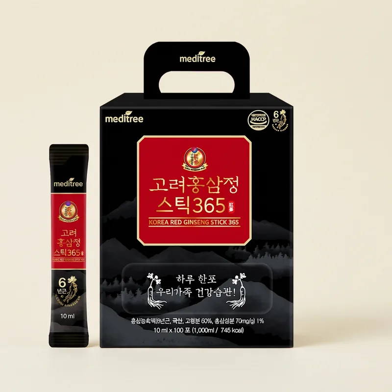메디트리 고려 홍삼정 스틱 365, 10ml, 100포, 2박스
