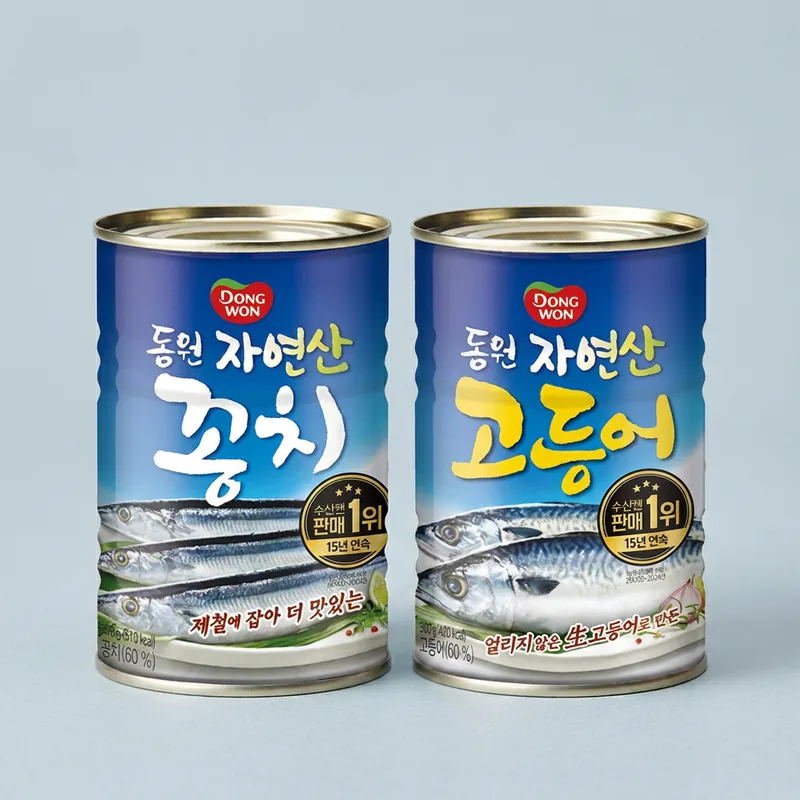 동원, 꽁치, 300g, 3캔 + 고등어, 300g, 3캔