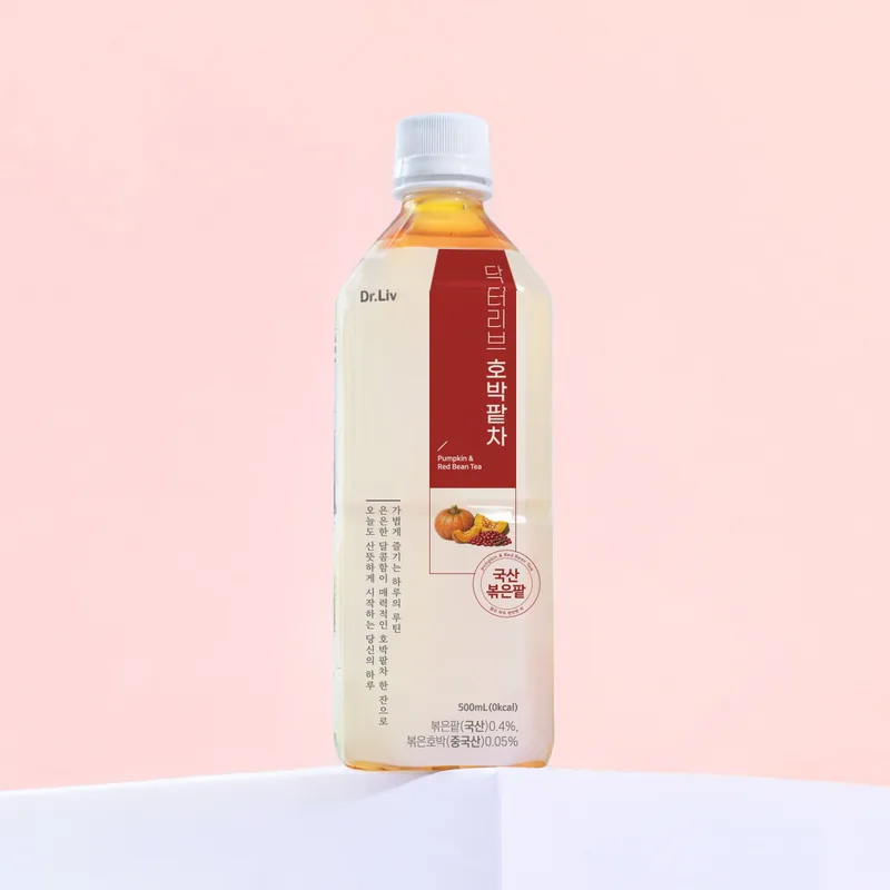 닥터리브 호박팥차 유라벨, 500ml, 24병