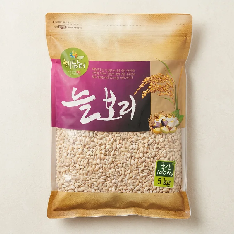 현대농산 국내산 늘보리 겉보리 꽁보리, 5kg, 1개