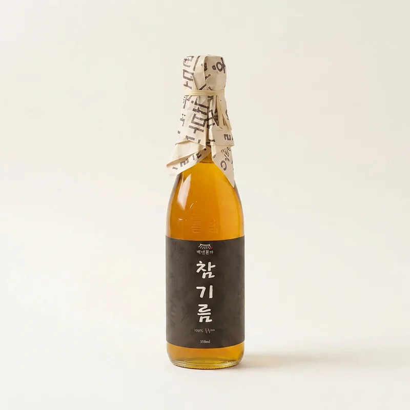 백년본가 통참깨 저온압착 옛날 방앗간 참기름 선물세트, 350ml, 2세트