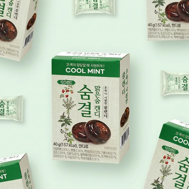 숨결 맑은숨 캔디, 40g, 3개