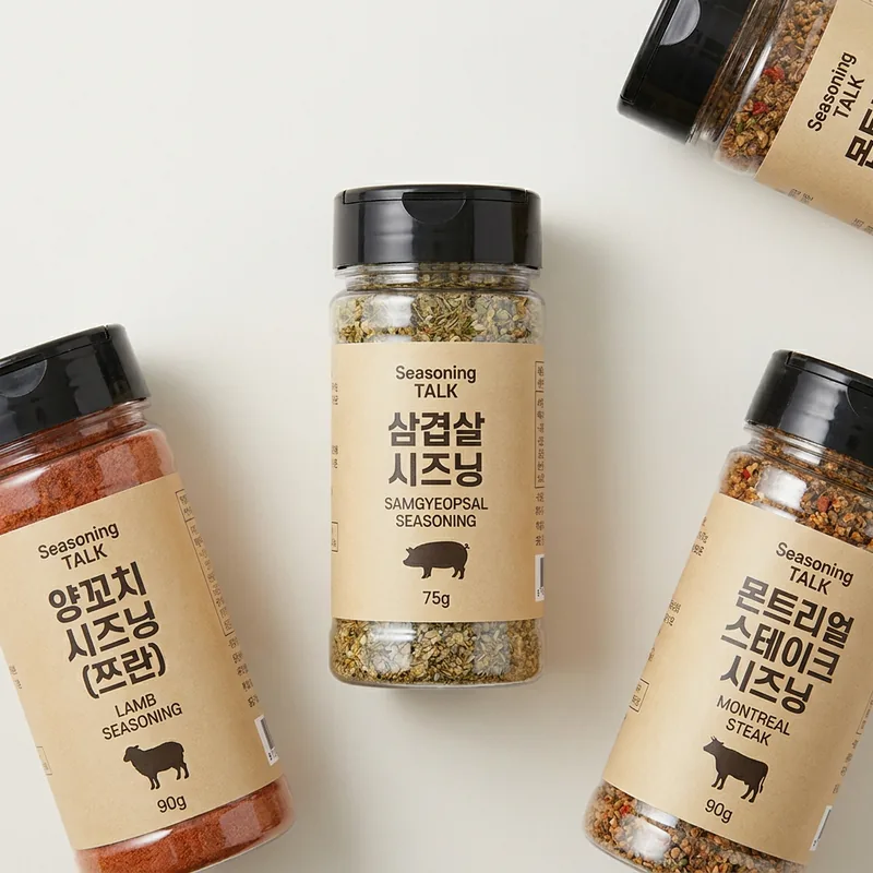 시즈닝톡 몬트리얼 스테이크 시즈닝, 90g 1개 + 삼겹살 시즈닝 75g 1개 + 양꼬치 시즈닝 90g 1개