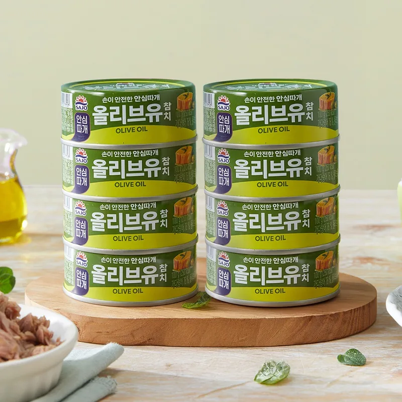 사조 올리브유 참치, 100g, 8개