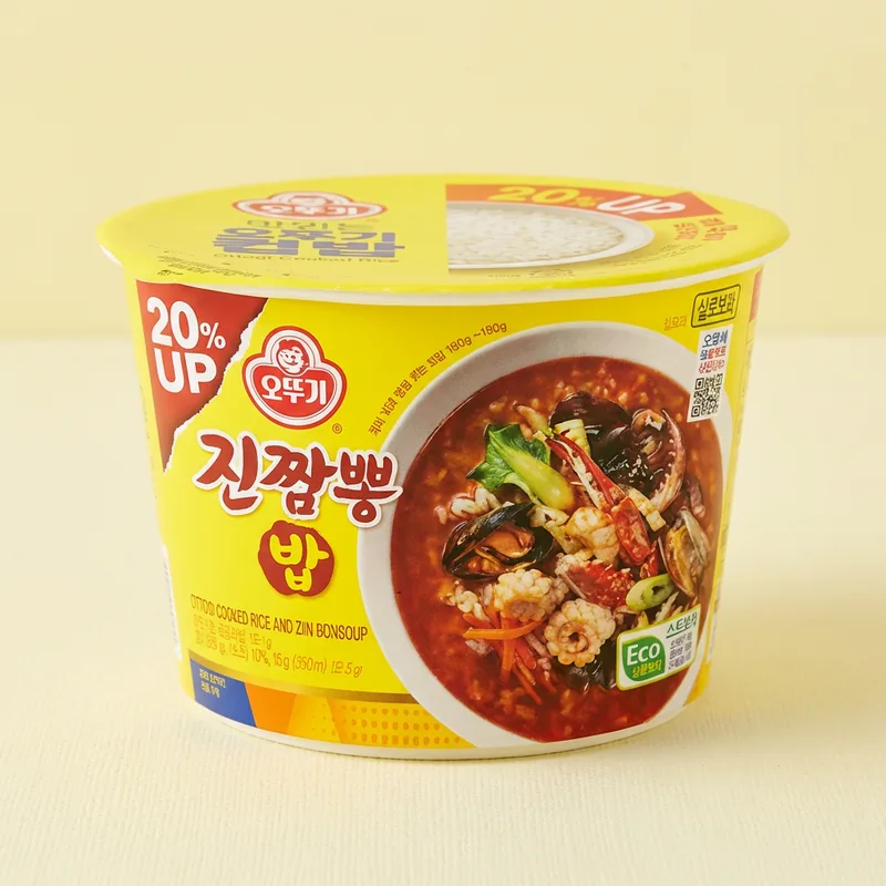 오뚜기 컵밥, 진짬뽕밥 3개 + 뚝배기불고기밥 3개 + 미역국밥 3개 + 사골곰탕밥 3개, 12개