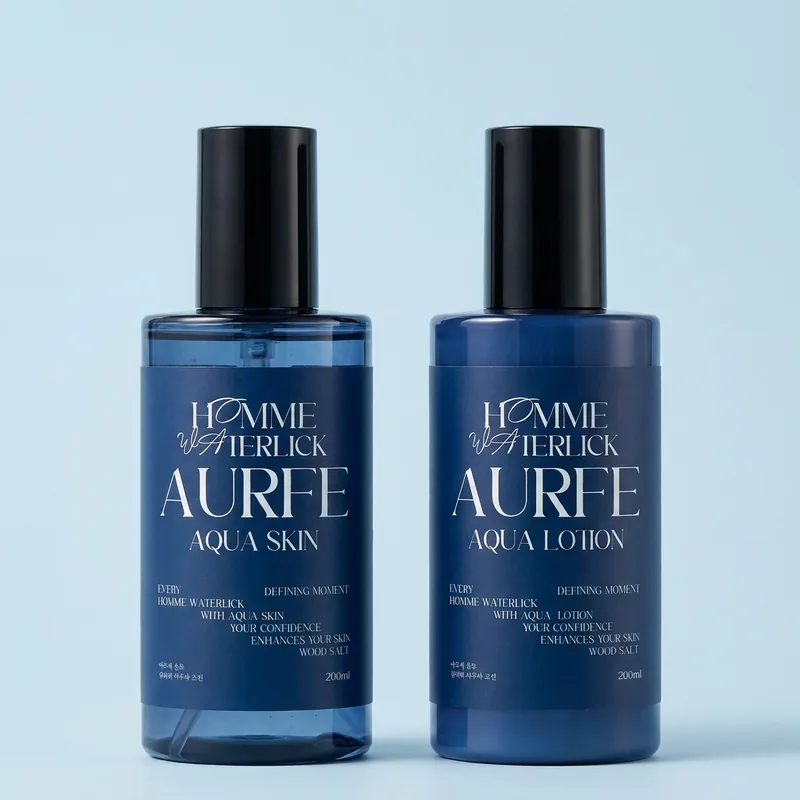 아우페 옴므 워터릭 아쿠아, 로션 200ml 1개 + 스킨 200ml 1개, 2개, 1세트