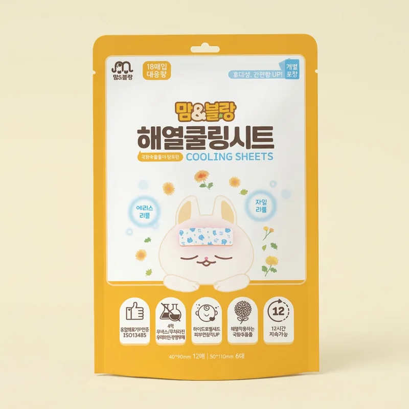 맘앤블랑 해열쿨링시트, 18매입, 1개
