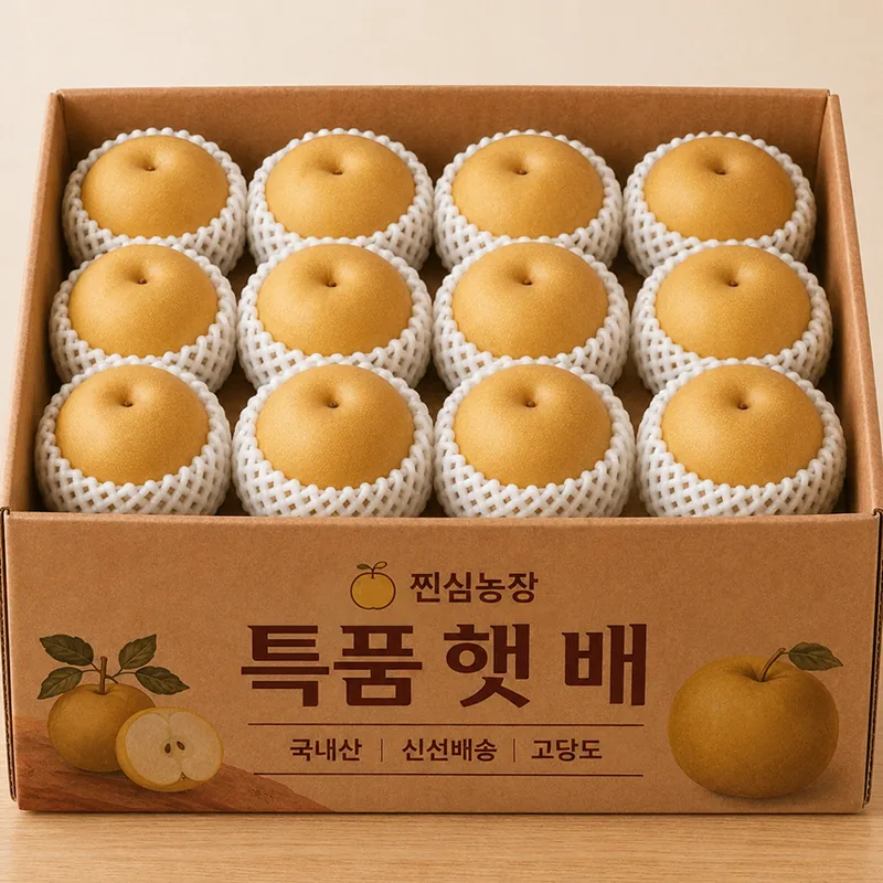 찐심농장 꿀폭탄 햇배, 특품, 5kg, 1박스