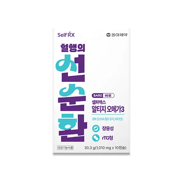동아제약 셀파렉스 바로 알티지 오메가3, 1010mg, 10캡슐, 4박스