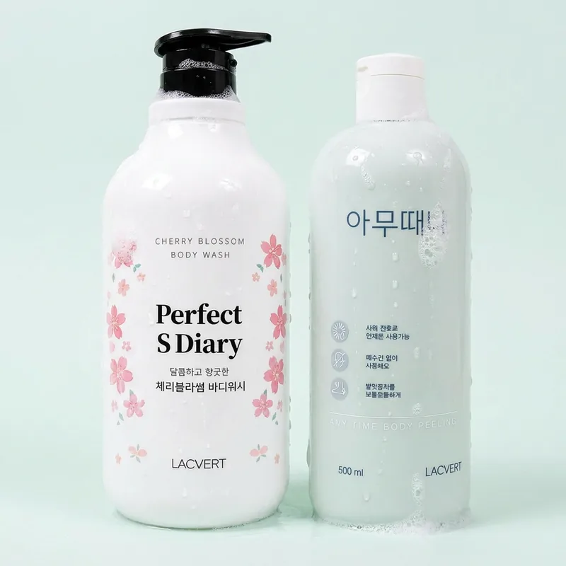 라끄베르 아무때나 때필링 500ml + 체리블라썸 바디워시 1000ml, 1세트
