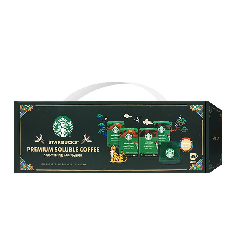 스타벅스 스틱커피 선물세트 2호, 스틱커피 40T + 그린머그 350ml, 2세트