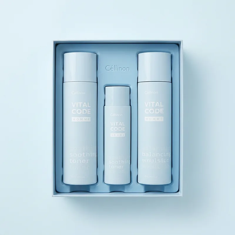 셀트리온스킨큐어 셀린온 바이탈 코드 옴므 스킨케어세트, 에센스 50ml 증정, 4개