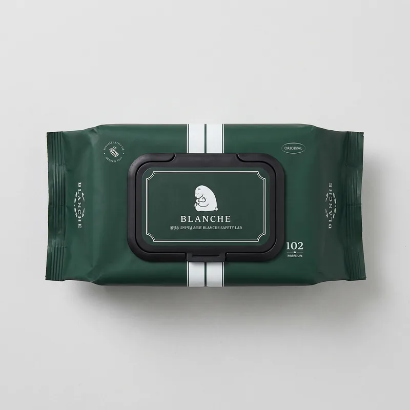 블랑슈 오리지널 소프트 유아물티슈 캡형, 55g, 102개입, 10개