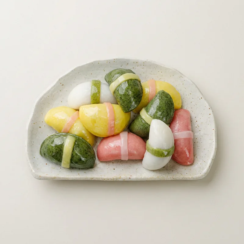 궁중 사색 바람떡, 1kg, 2개