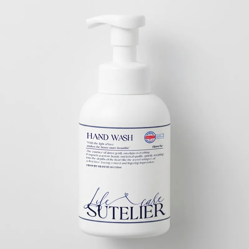 수뜰리에 클린 퍼퓸 포밍 핸드 워시, 블랑쉬향, 510ml, 1개