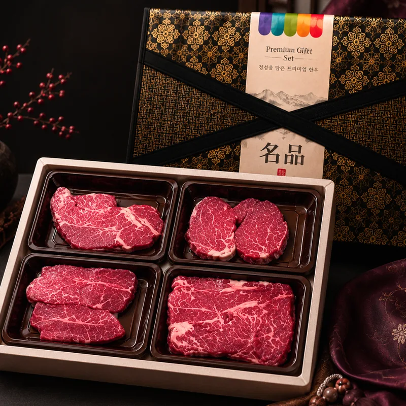 한우육감 한우 소고기 명절 한우선물세트, 등심 400g + 안심 200g + 채끝or부채 400g, 1000g, 1박스