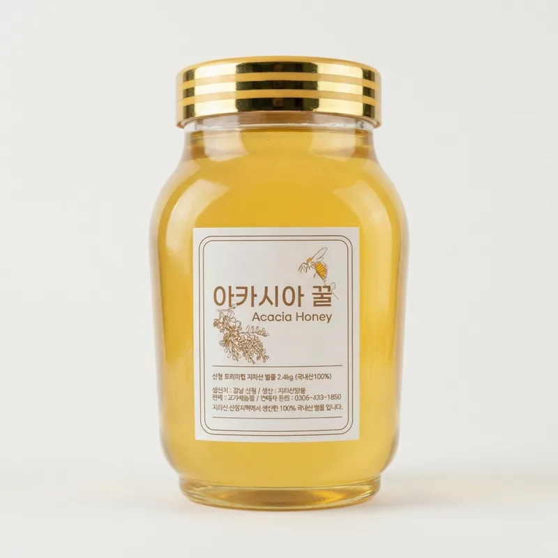 지리산 자연벌꿀 아카시아벌꿀, 2.4kg, 6개