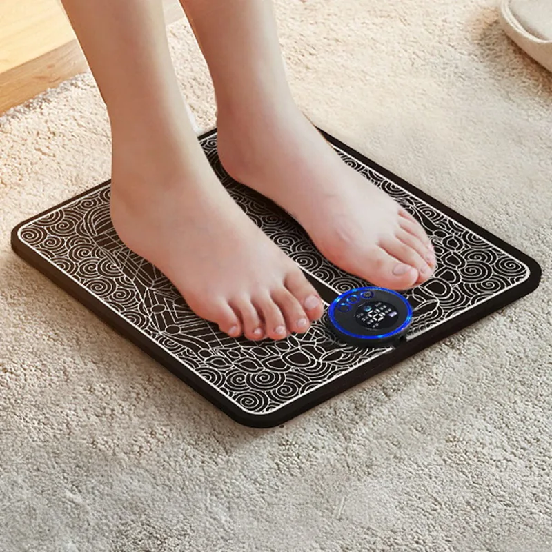EMS 스마트 발 마사지기, 리모컨 포함, 블랙, 1개