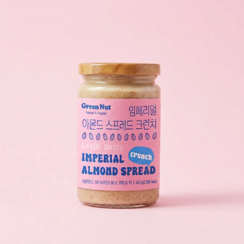 그린너트 임페리얼 아몬드 스프레드 크런치, 400g, 1개