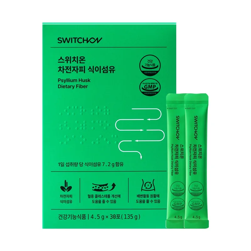 스위치온 차전자피 식이섬유, 4.5g, 30포, 1개