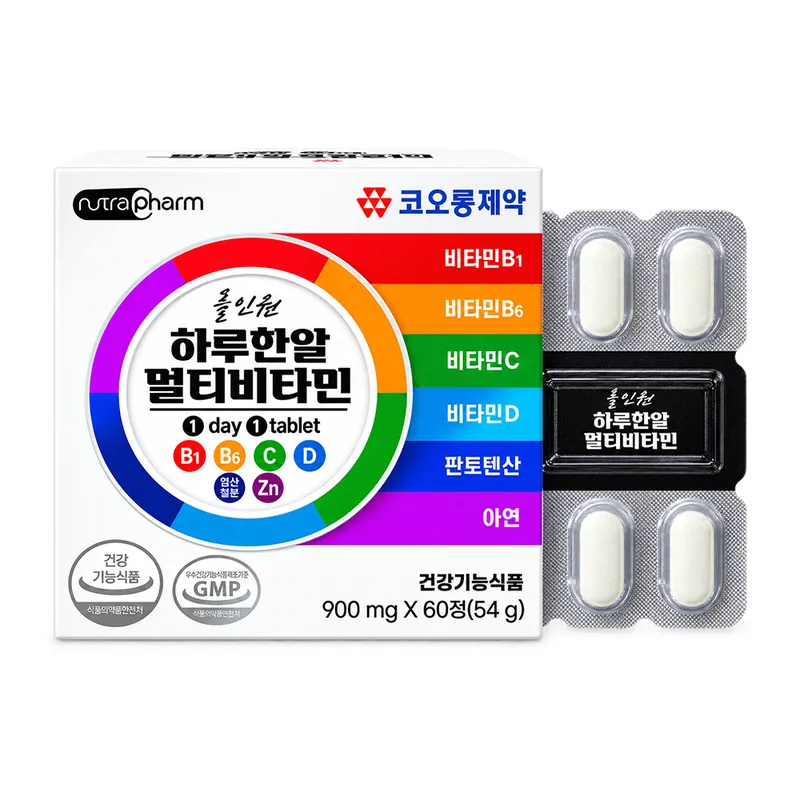 코오롱제약 올인원 하루한알 멀티비타민, 60정, 6개