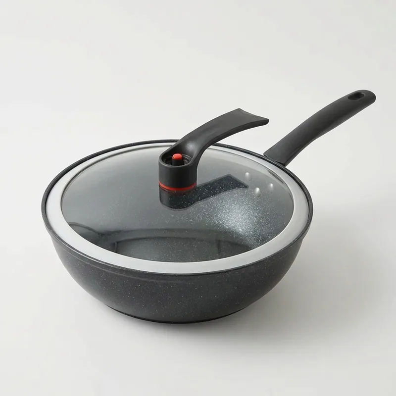 폰박스 올인 진공 후라이팬, 블랙, 32cm, 1개