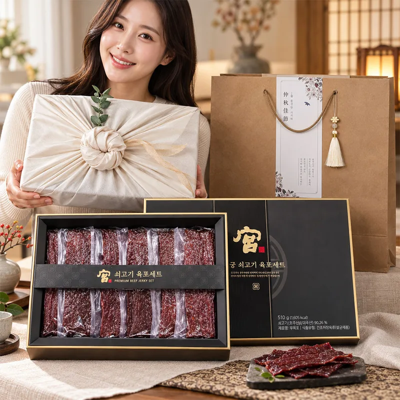 궁 쇠고기육포 선물세트, 510g, 1개
