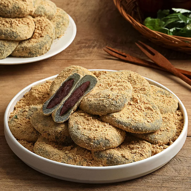 콩쑥개떡, 50g, 16개, 1팩