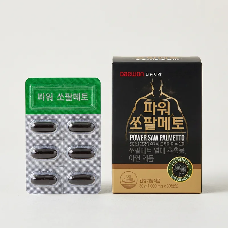 대원제약 파워 쏘팔메토, 1,000mg, 30캡슐, 2박스