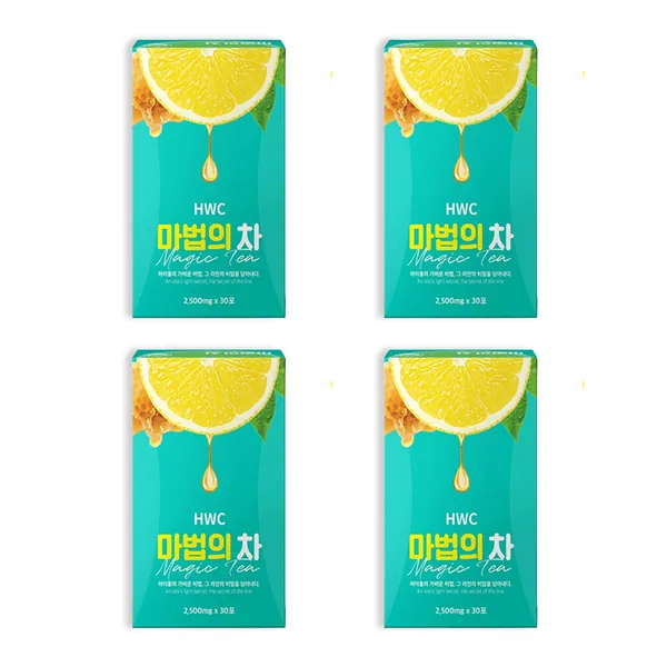 유유헬스케어 HWC 마법의 차, 2.5g, 30포, 4개