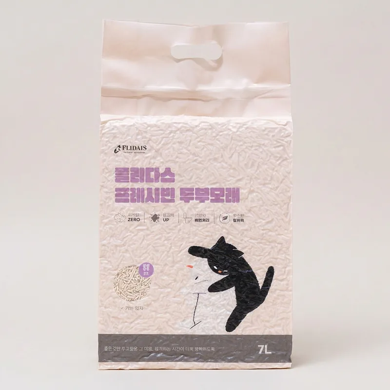 플리다스 고양이 두부모래, 라벤더, 7L, 3개, 1개