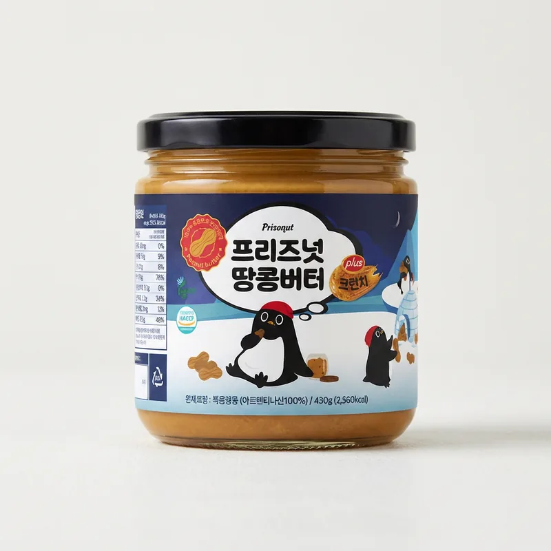 프리즈넛 피넛버터 크런치 100프로, 430g, 2개