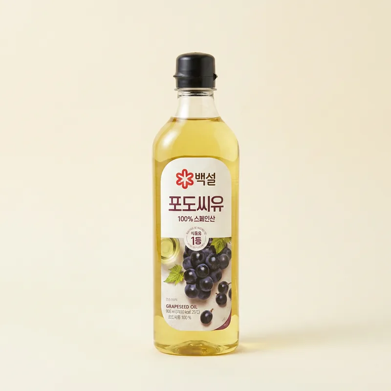 백설 포도씨유, 900ml, 4개