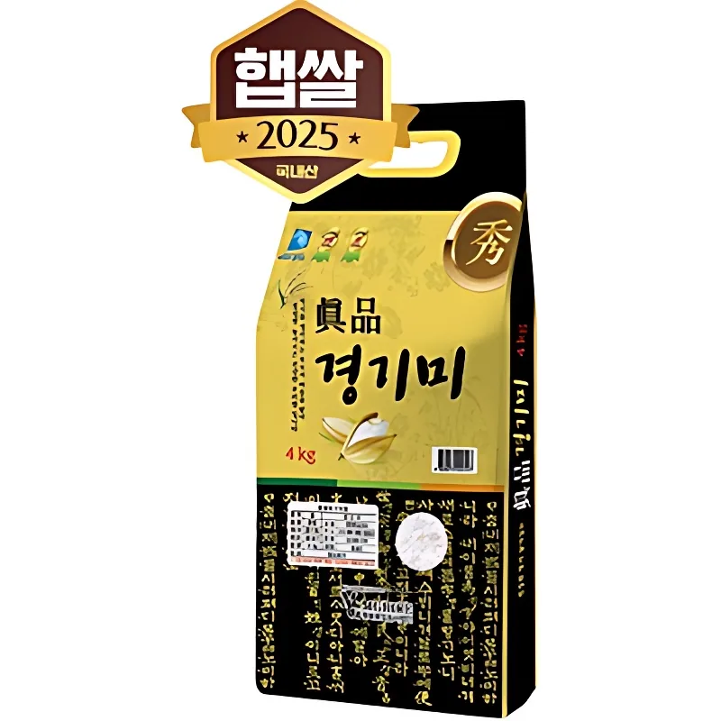 진품 경기미, 2026년산, 상등급, 4kg, 1개