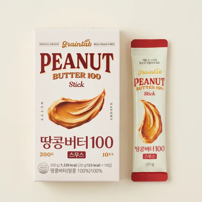 그레인랩 땅콩버터100 스무스, 20g, 10포, 3박스