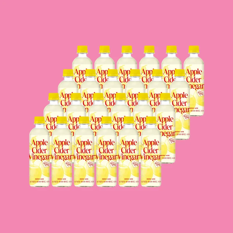 슈가로로 애사비 에이드 사과, 410ml, 24병