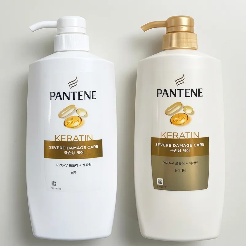 팬틴 극손상케어, 샴푸, 750ml, 1개 + 컨디셔너, 750ml, 1개