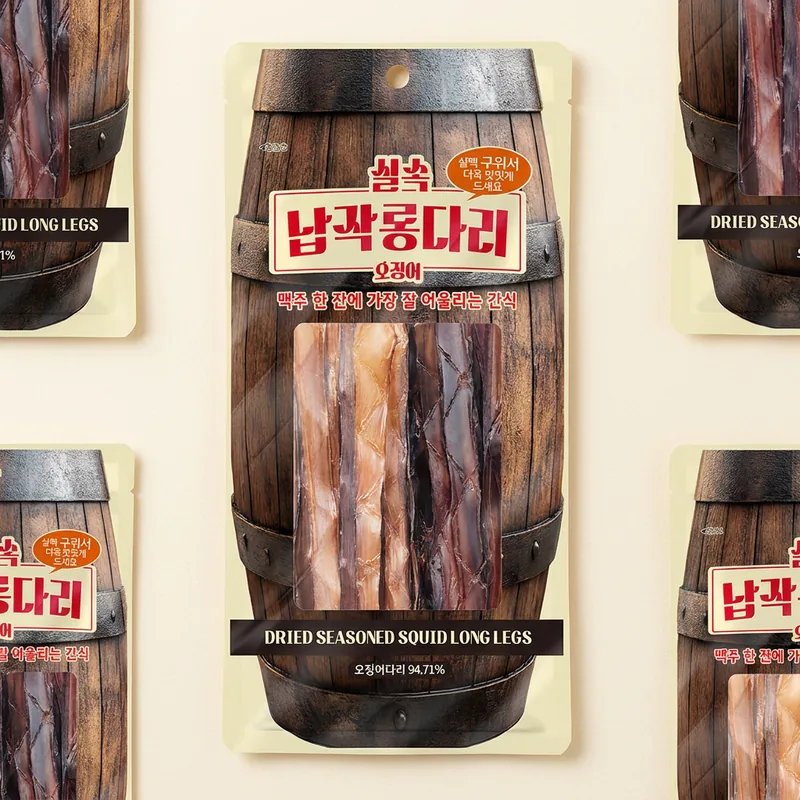 실속 납작롱다리 오징어, 18g, 30개