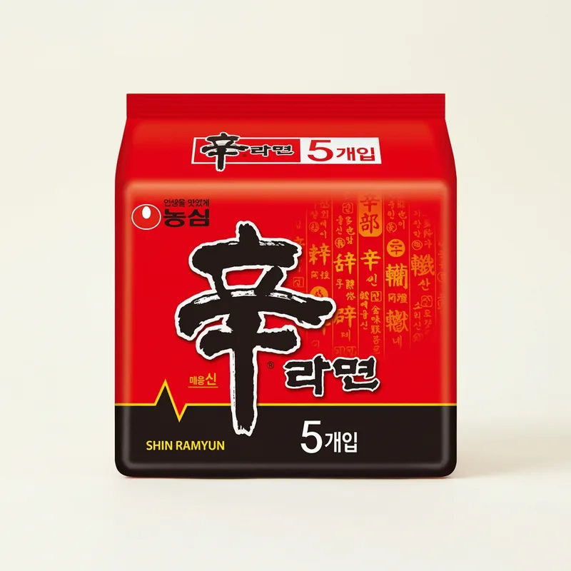 농심 신라면, 120g, 5개