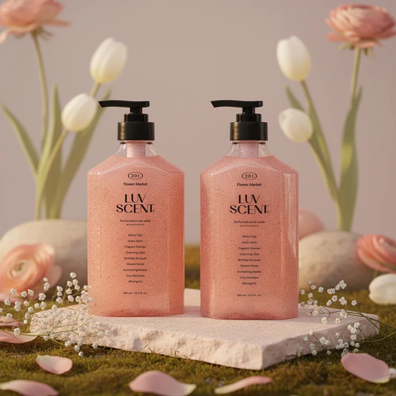 럽센트 스크럽 워시, 플라워마켓 화이트튤립, 500ml, 2개