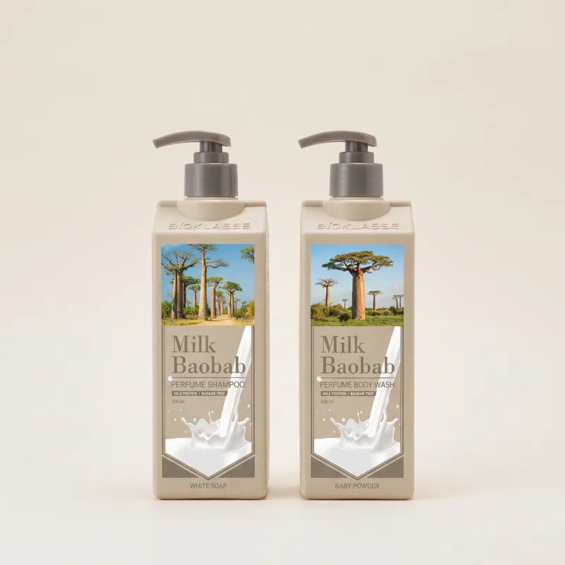 밀크바오밥, 퍼퓸 샴푸, 500ml, 1개 + 퍼퓸 바디워시, 500ml, 1개