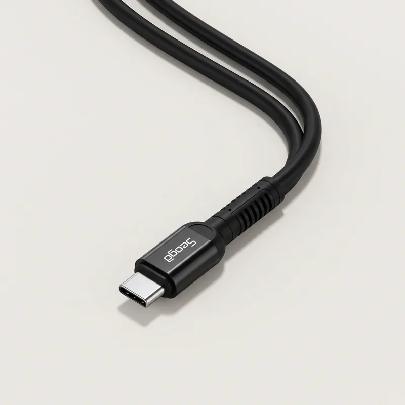 서가 메탈 고강도 60W PD CtoC타입 초고속 케이블, 블랙, 30cm, 2개