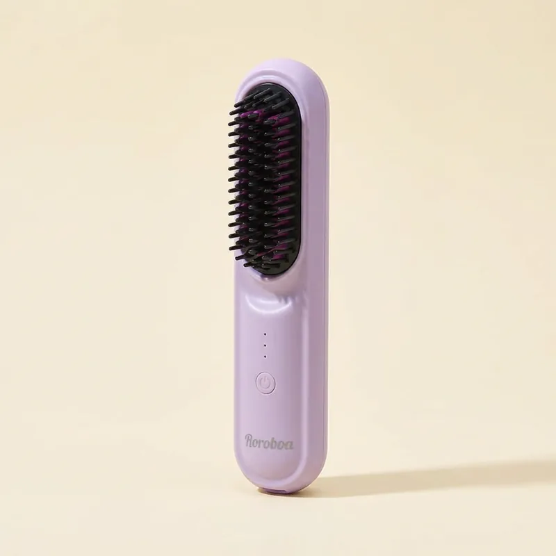 로로보아 스타일톡 무선 헤어브러쉬, 블라썸핑크, 1개